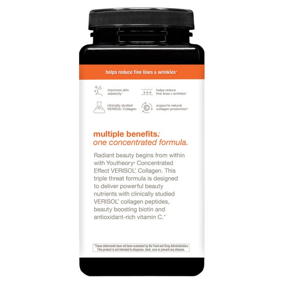youtheory Concentrated Effect Verisol Collagen with Biotin, 345 Count