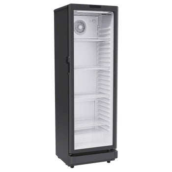 Hamilton Beach Commercial Glass Door Display Fridge, 8.5 cu ft, Black ...