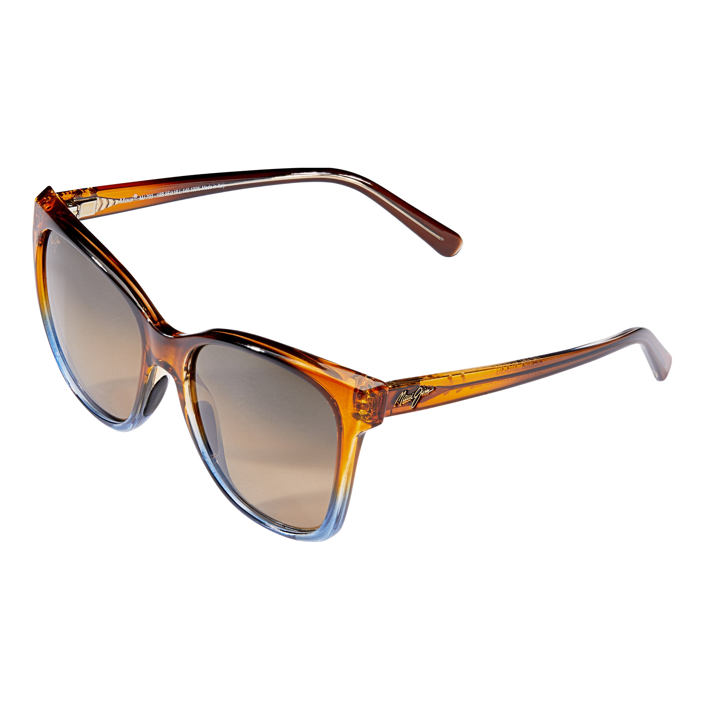 Maui Jim Alekona HS793-18B Caramel with Blue Polarized Sunglasses
