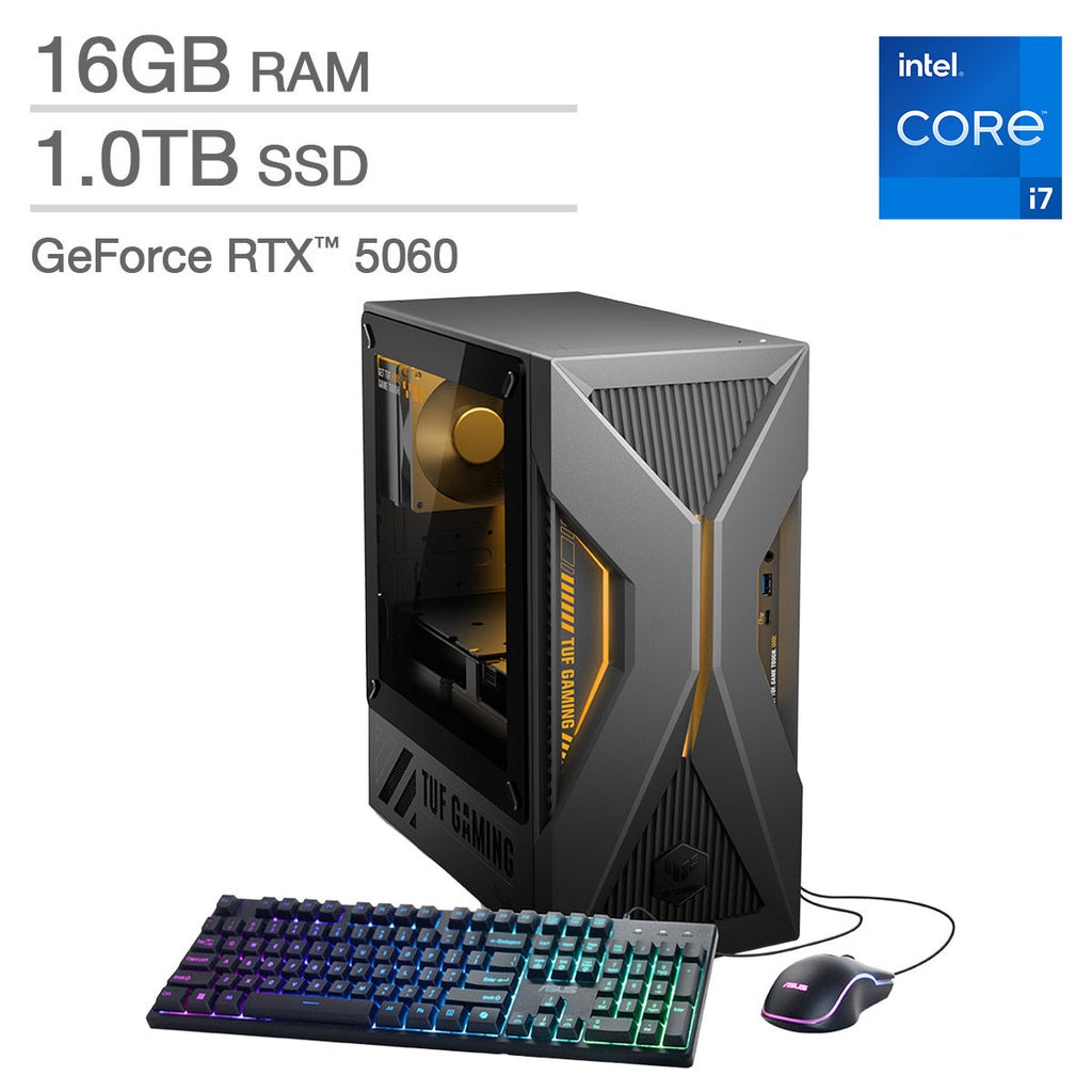 ASUS TUF 15L Gaming Desktop - Intel Core i7-13620H - NVIDIA