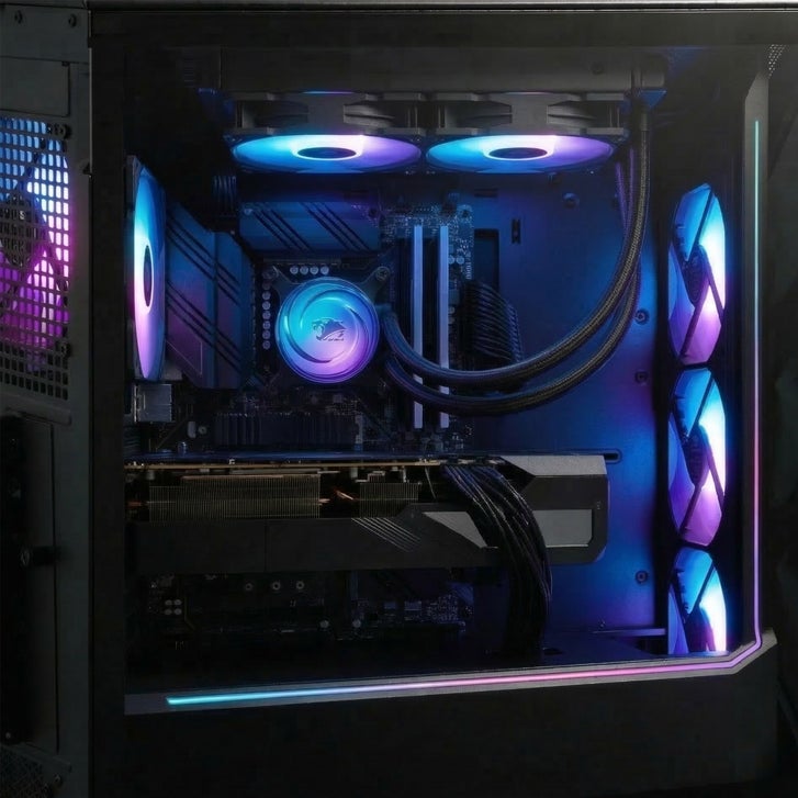 iBUYPOWER Slate Gaming PC Desktop — AMD Ryzen 7 9850X3D — NVIDIA