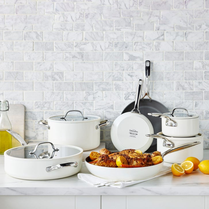 GreenPan Eras Ceramic Non-Stick 11-piece Cookware Set | Costco