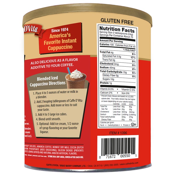 Caffe D'Vita, Instant Mocha Cappuccino, 4 lbs | Costco