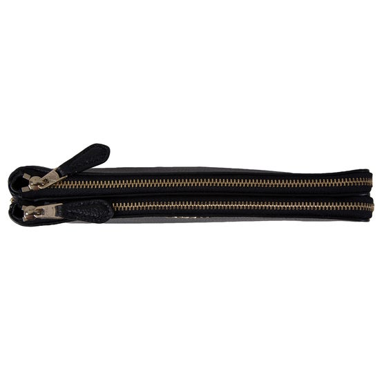 Coach Double Zip Small Wristlet Black | Costco
