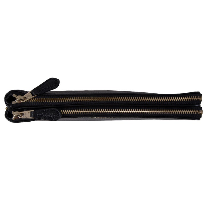 Coach Double Zip Small Wristlet Black | Costco