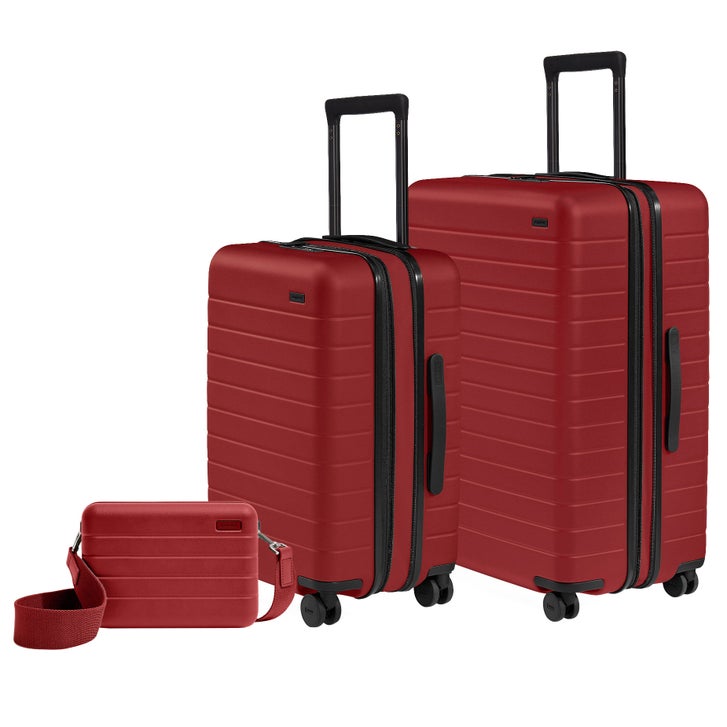 スーツ LITTLEBIG 20aw setup Bordeaux The Explorer Luggage Set By Away | Costco