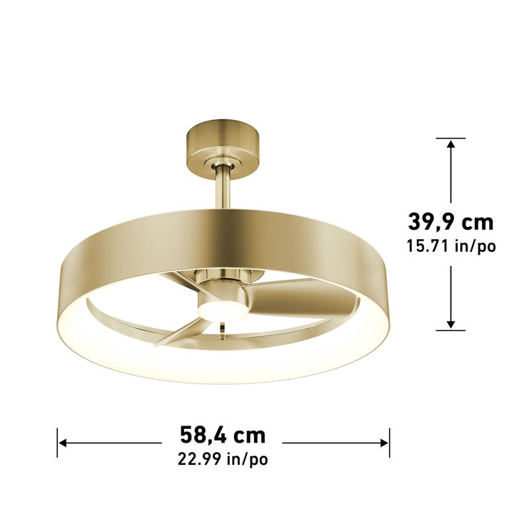Artika Austin 23 in. Ceiling Fan with Light | Costco