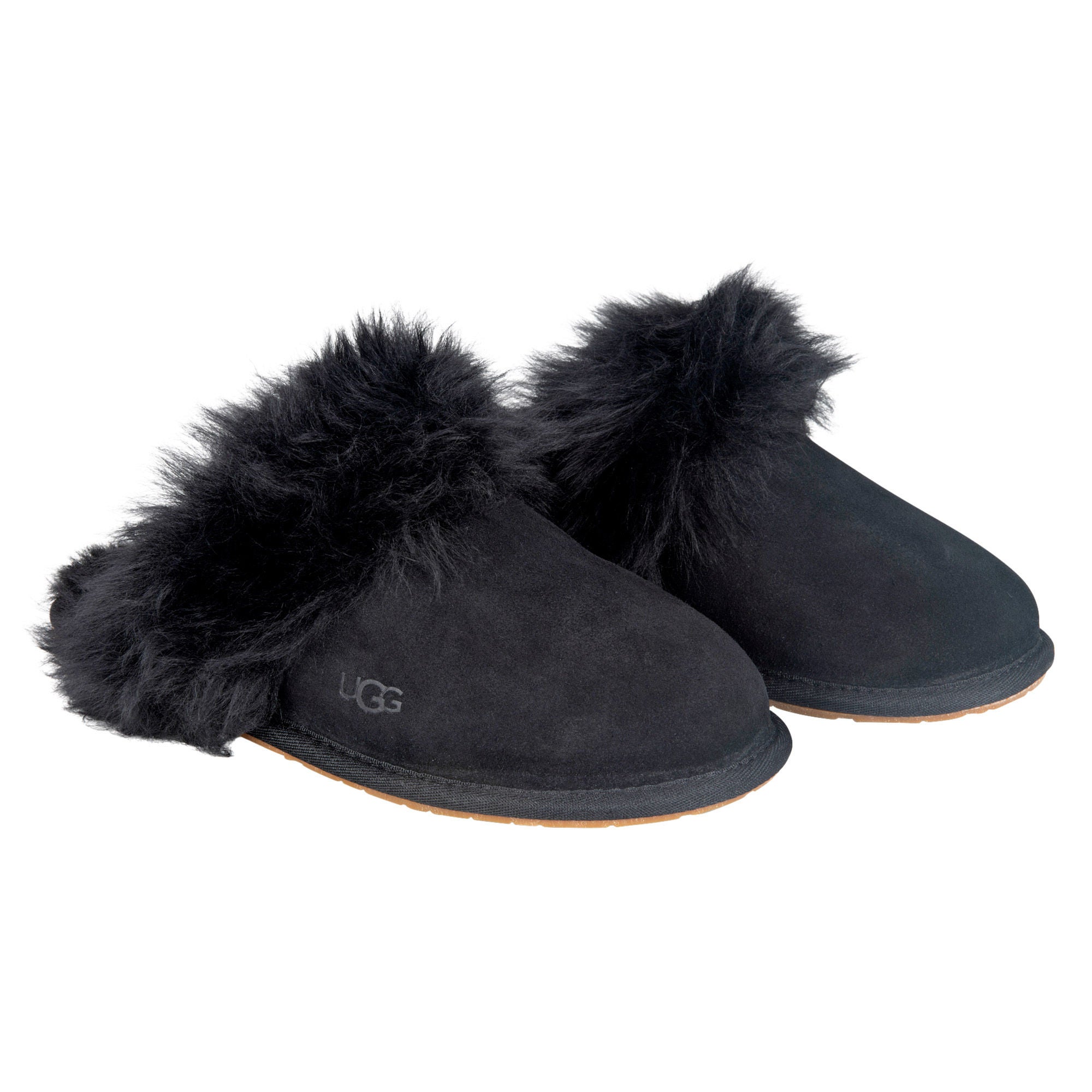 UGG Black and Cream scuff slippers fed  with Sheepskin/wool Lining UGG Men main image 2