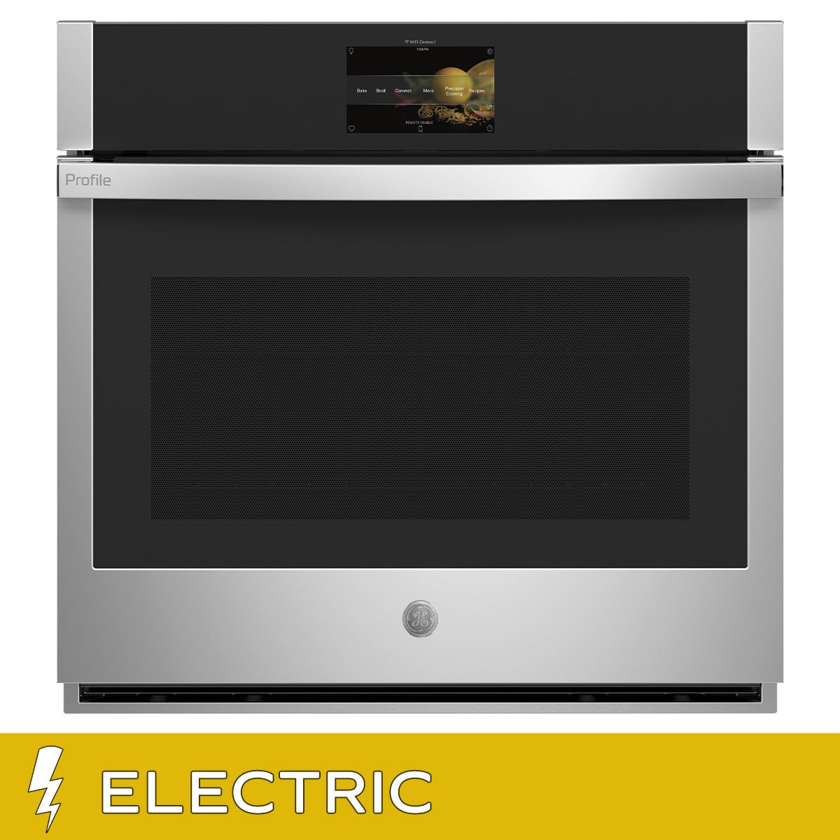 GE Profile 30" 5.0 cu. ft. Smart ELECTRIC Single Wall Oven with Convection, CookCam, No Preheat Air Fry