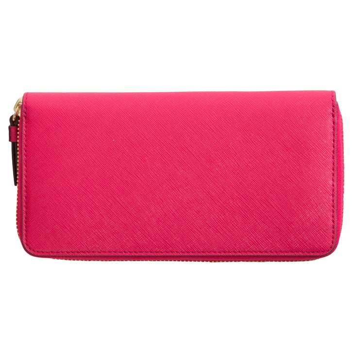 Tory Burch Robinson Zip Wallet, Bright Pink | Costco