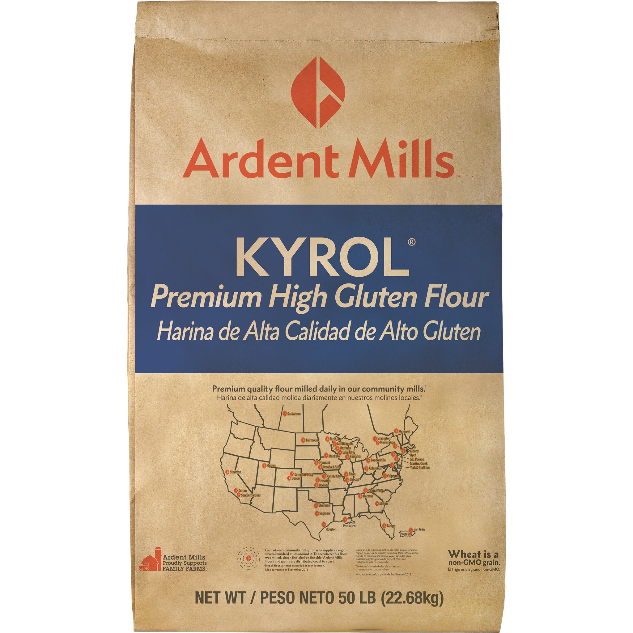 カコーレマルキン　33本 Ardent Mills Kyrol Premium High Gluten Flour, 50 lbs | Costco