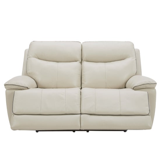 Messina Leather Power Reclining Loveseat with Power Headrests | Costco