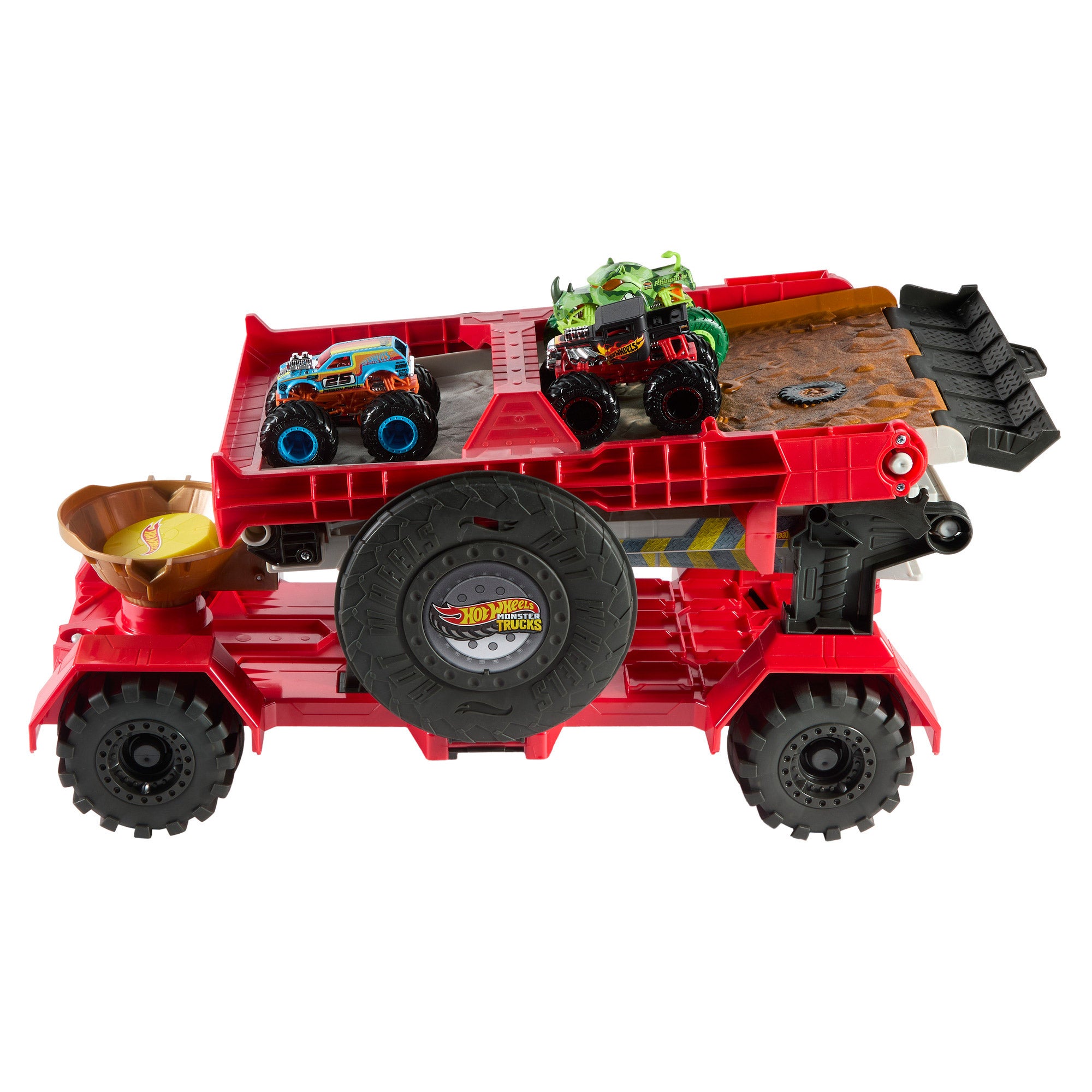 Hot Wheels Monster Trucks - Downhill Race Playset & Vehicles | Costco