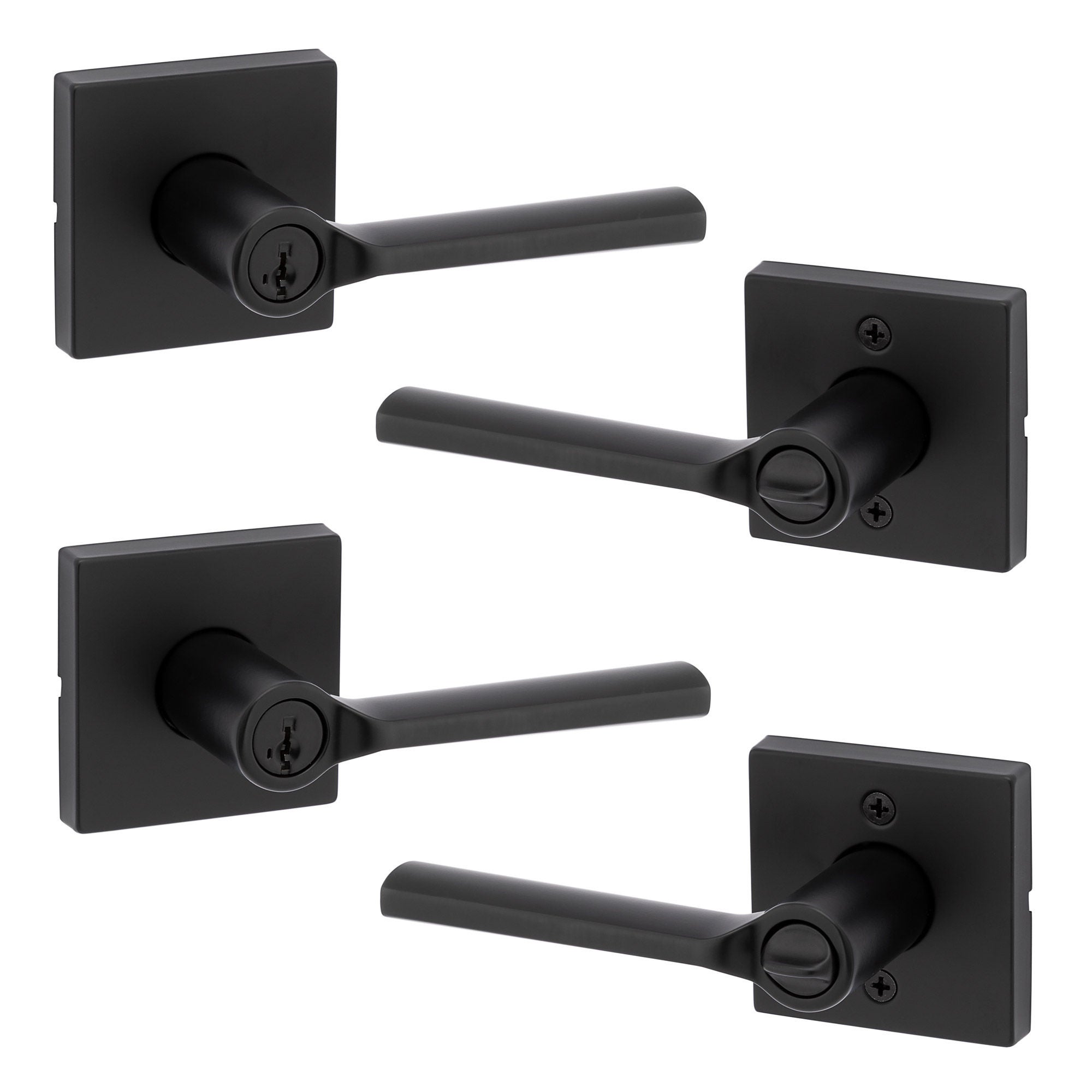 Kwikset Lisbon Key Entry Lever Set Featuring SmartKey Security, 2