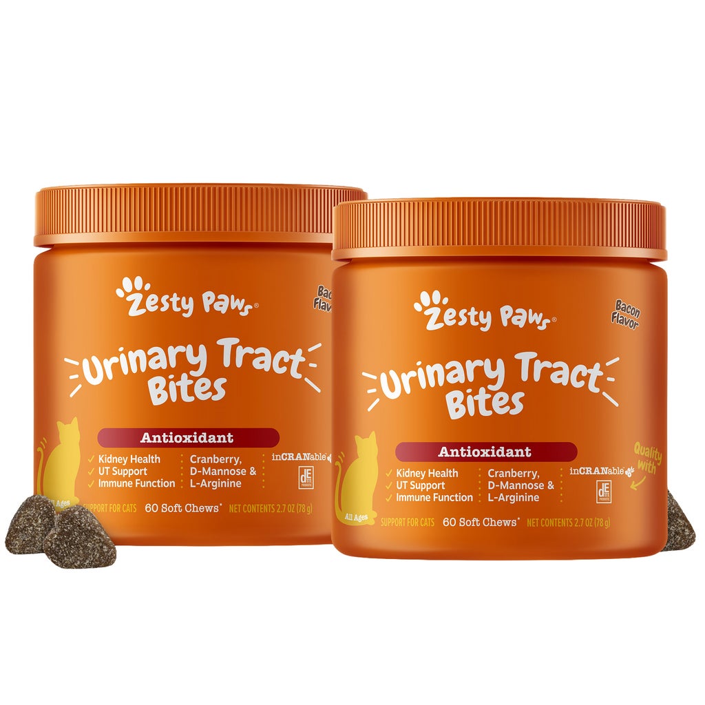 Zesty Paws Urinary Tract Bites for Cats, Bacon Flavor, 60-count, 2
