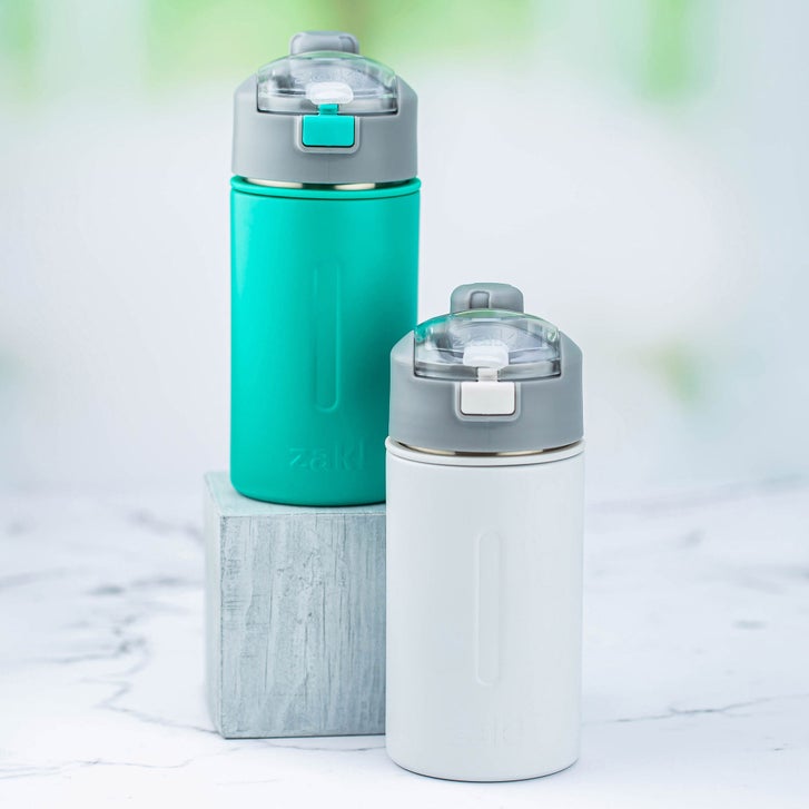 Zak Designs Genesis Versa Stainless Steel Water Bottle 2-pack with