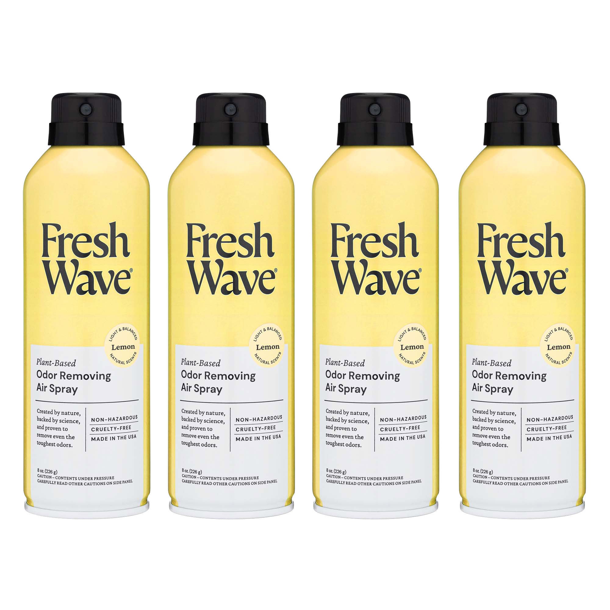 Fresh Wave Odor Removing Air Spray, Lemon, 8 fl oz, 4-count