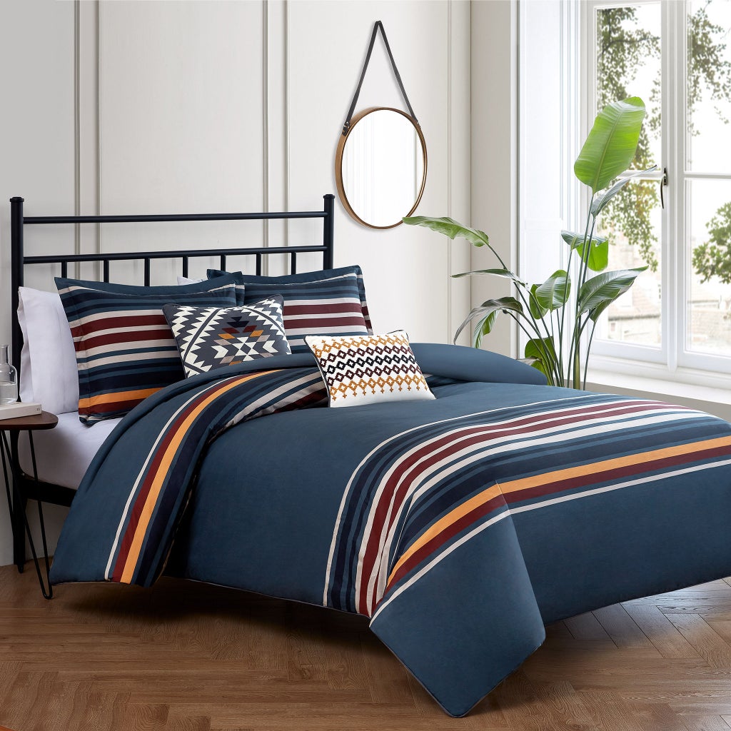 Pendleton Lake Stripe 5-piece Comforter Set | Costco