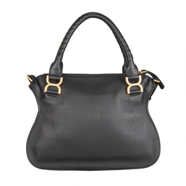Chloe Marcie Med Double Carry Bag, Black | Costco