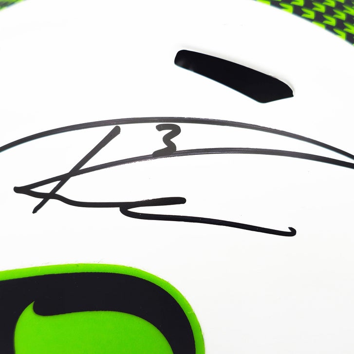 Russell Wilson Autographed Seattle Seahawks White Lunar Eclipse