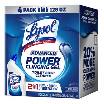 Lysol Advanced Toilet Bowl Cleaner, 32 fl oz, 4-count $17.99 free shipping Costco.com