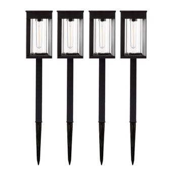 GTX Solar LED Pathway Lights, 4-pack | Costco