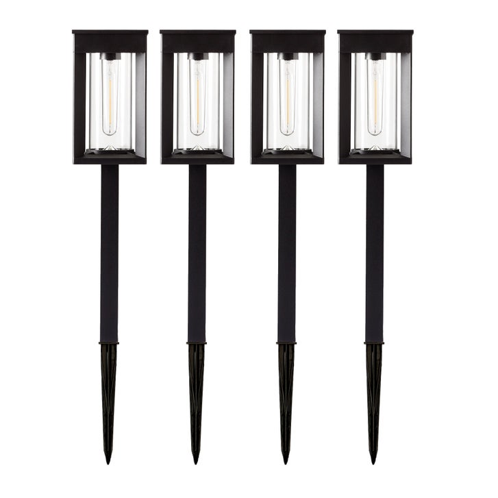 GTX Solar LED Pathway Lights, 4-pack