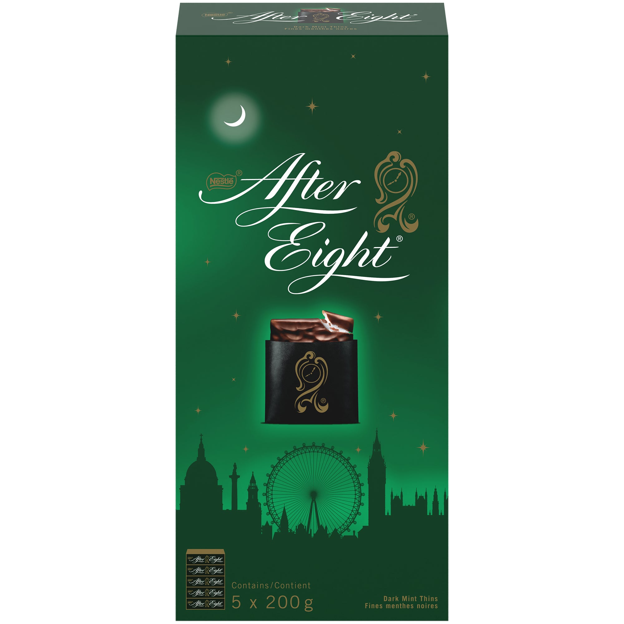 Nestle After Eight Dark Mint Thins, 5x200g | Costco