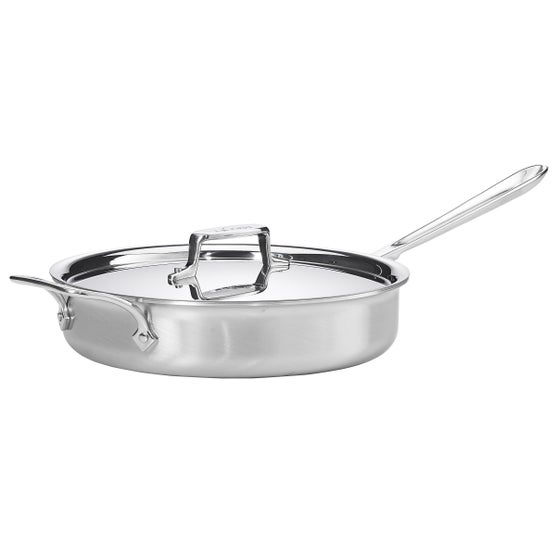 All-Clad D5 Brushed Stainless Steel 7-piece Cookware Set | Costco