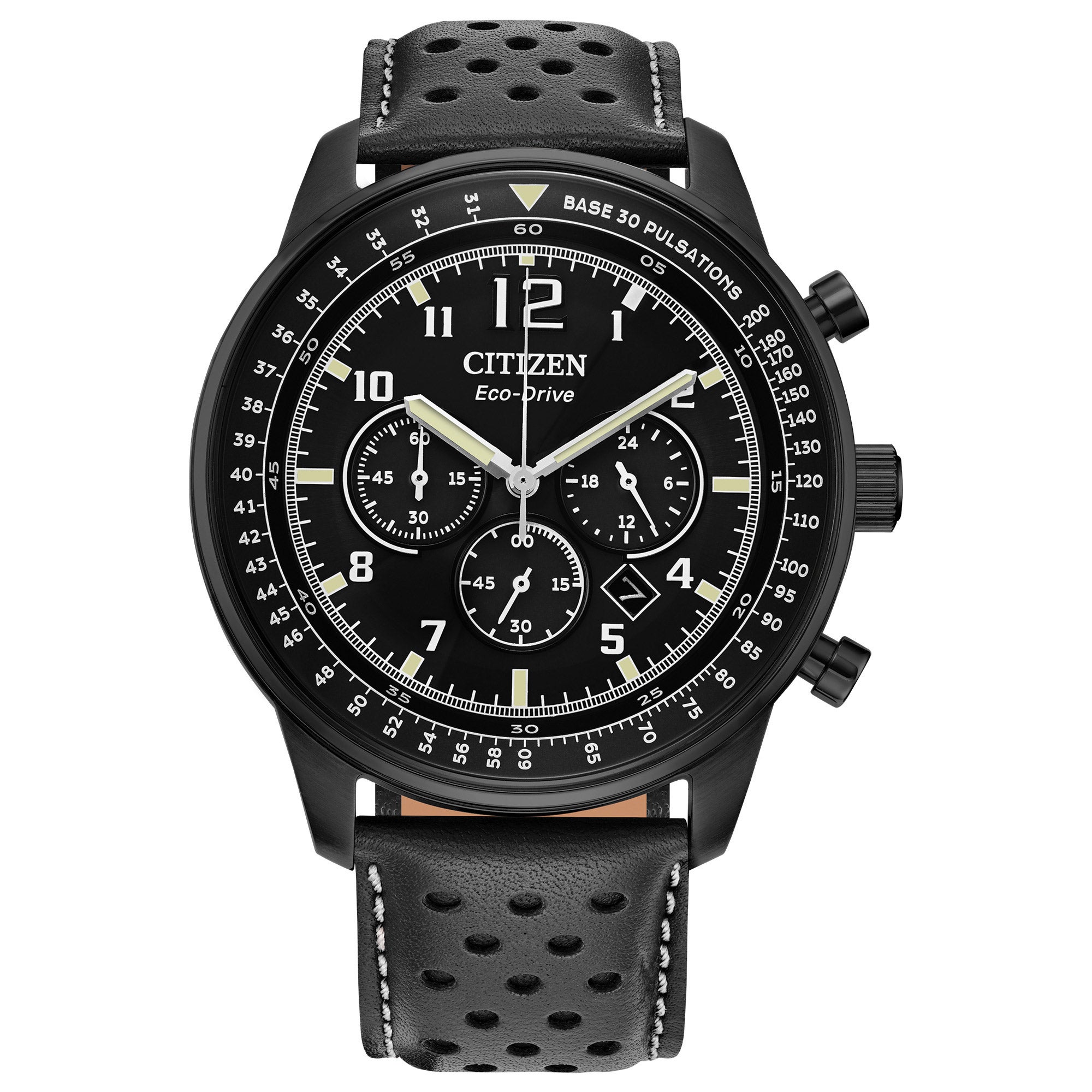 Citizen Eco-Drive Sport Casual Stainless Steel Black Dial Men's