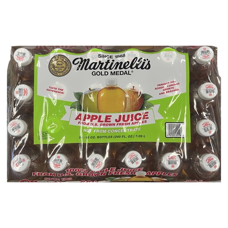 Martinelli's 100% Apple Juice, 10 fl oz PET Bottle, 24 ct | Costco
