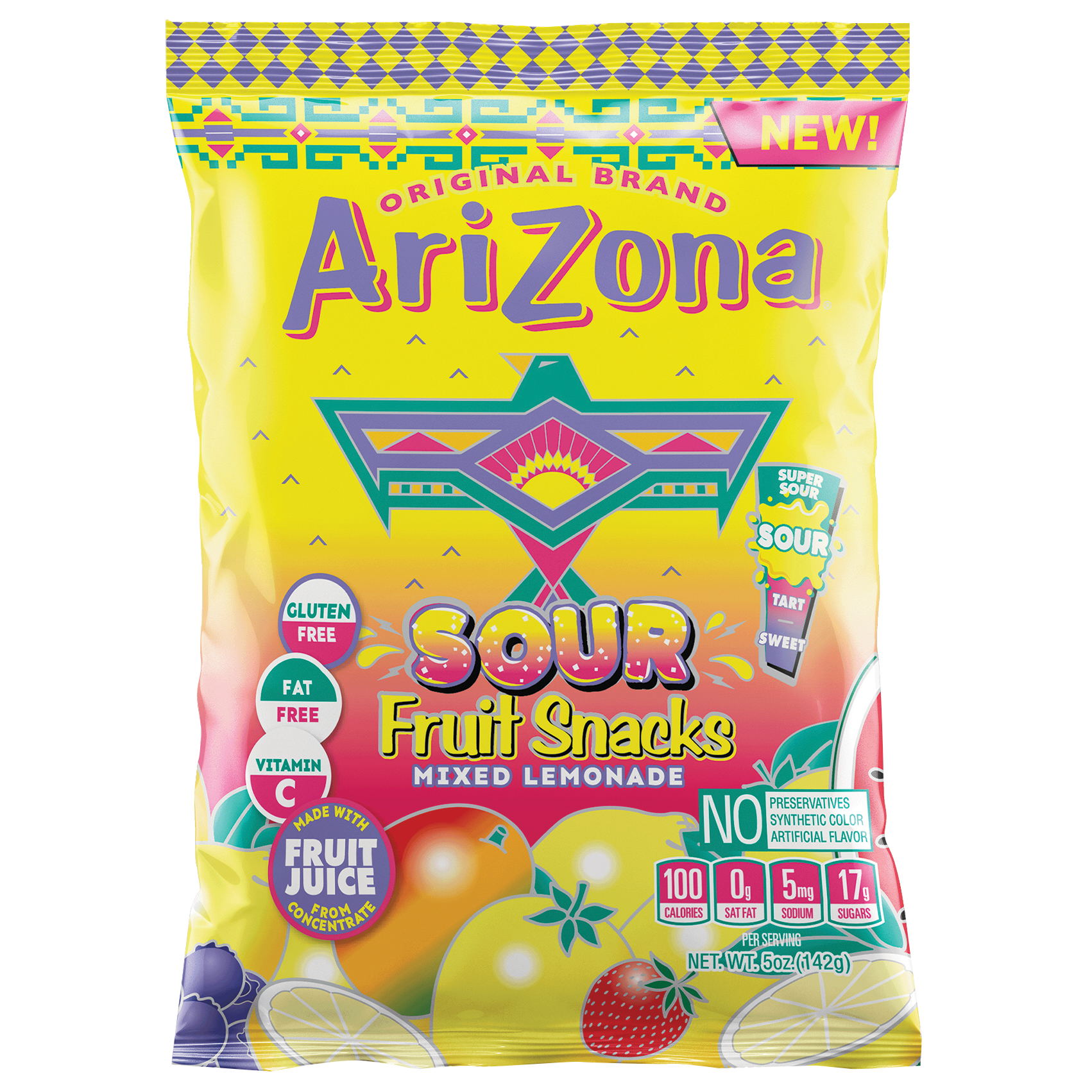 ✴︎レア✴︎アメリカヴィンジュース３本セット Arizona Sour Fruit Snacks, Mixed Lemonade, 5 oz, 12 ct | Costco