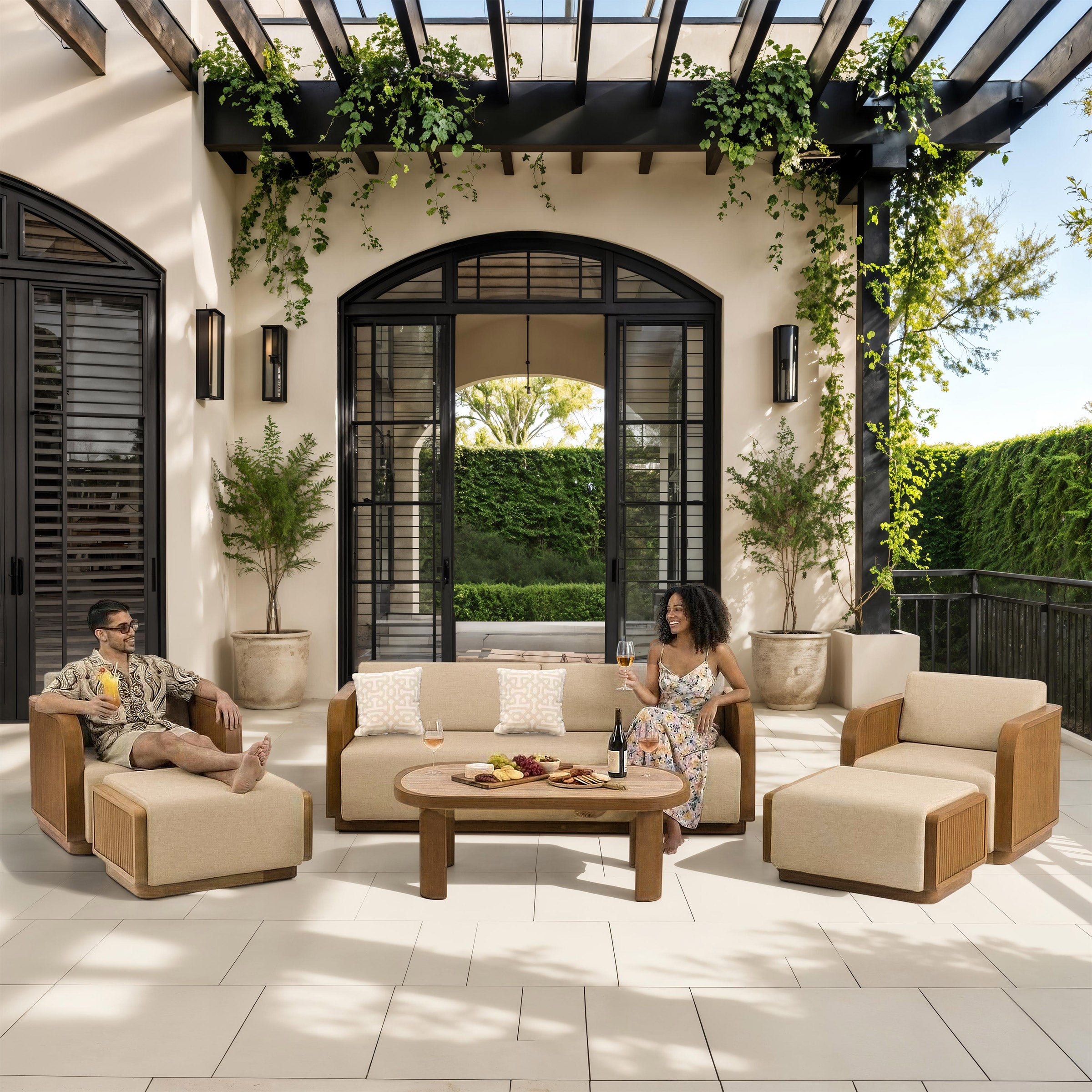 MoDe Roma 6-piece Outdoor Patio Deep Seating Set | Costco
