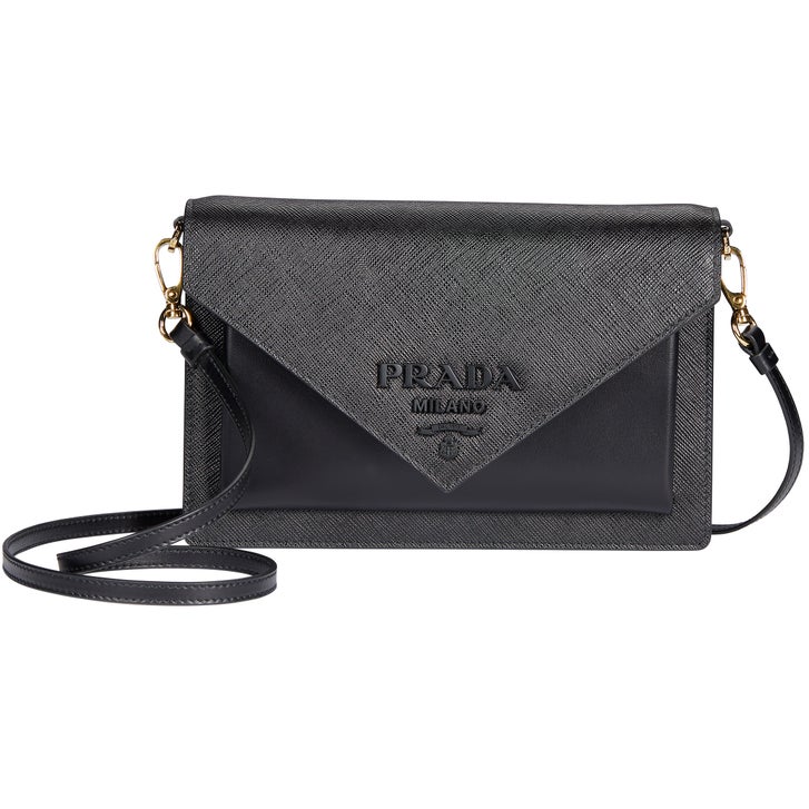 Prada Saffiano Leather Mini Bag, Black | Costco