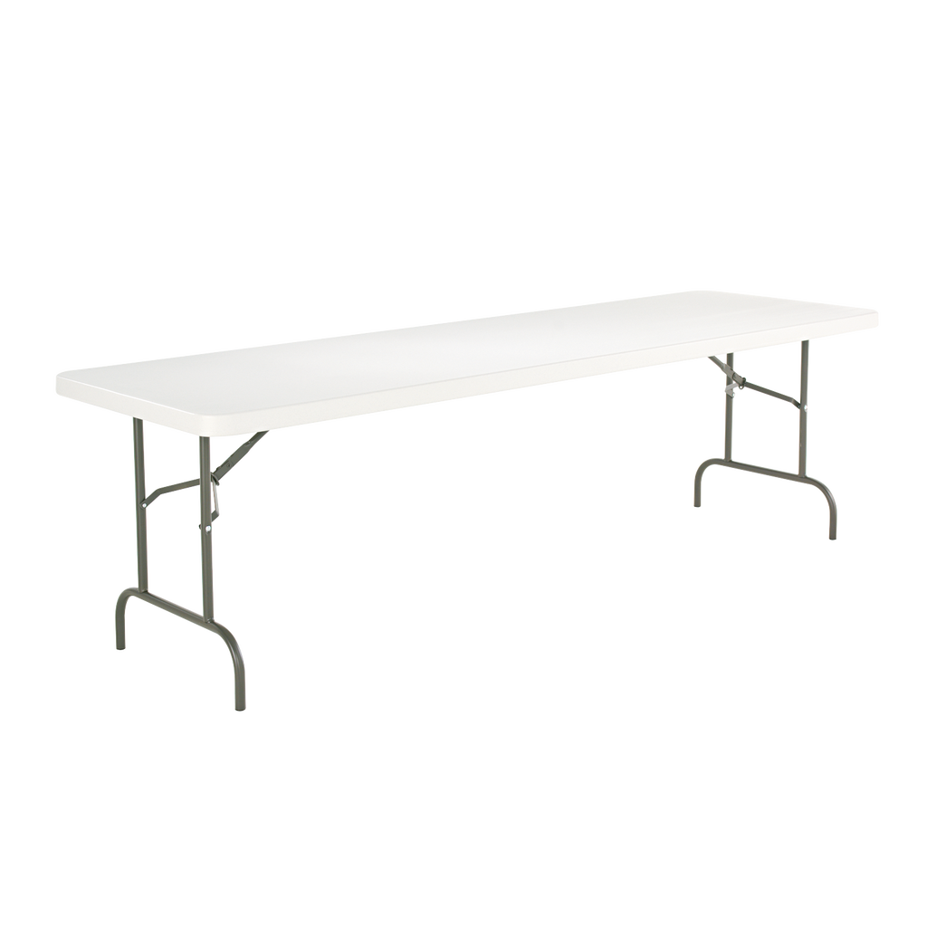 Alera Folding Table, 96 in L x 30 in W x 29 in H, Platinum | Costco