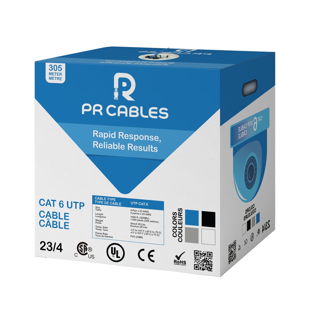 PR Cables CAT6 Copper Network Cable, 1000 ft | Costco
