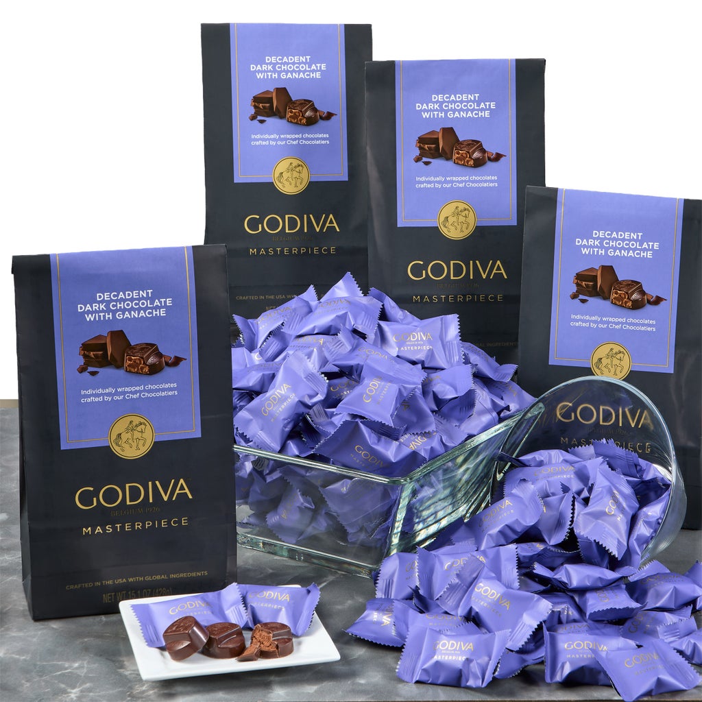 Godiva Masterpieces Dark Chocolate Ganache, 15.1 oz., 4-pack, 180