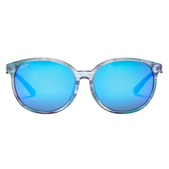 アトリエgg シュシュ・ド・ママン　50'sアロハ ガール 16 Maui Jim Water Lily B796-55B Aquamarine Blue Hawaii Polarized
