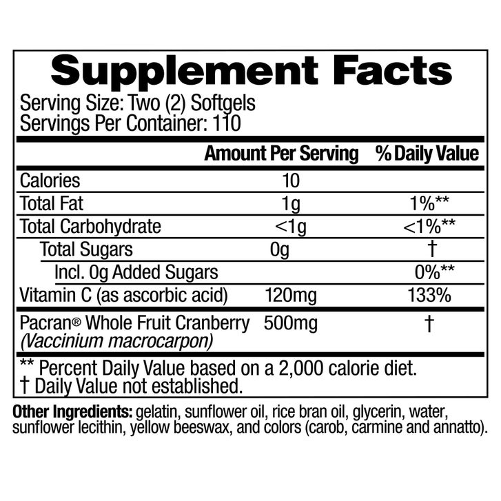 AZO Cranberry Urinary Tract Health 500 mg, 220 Softgels | Costco