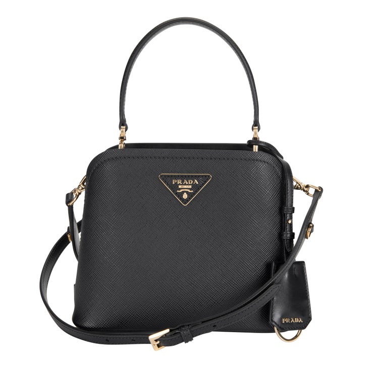 Prada Matinee Micro Saffiano Leather Bag, Nero | Costco Prada Matinee Micro Saffiano Leather Bag, Nero | Costco