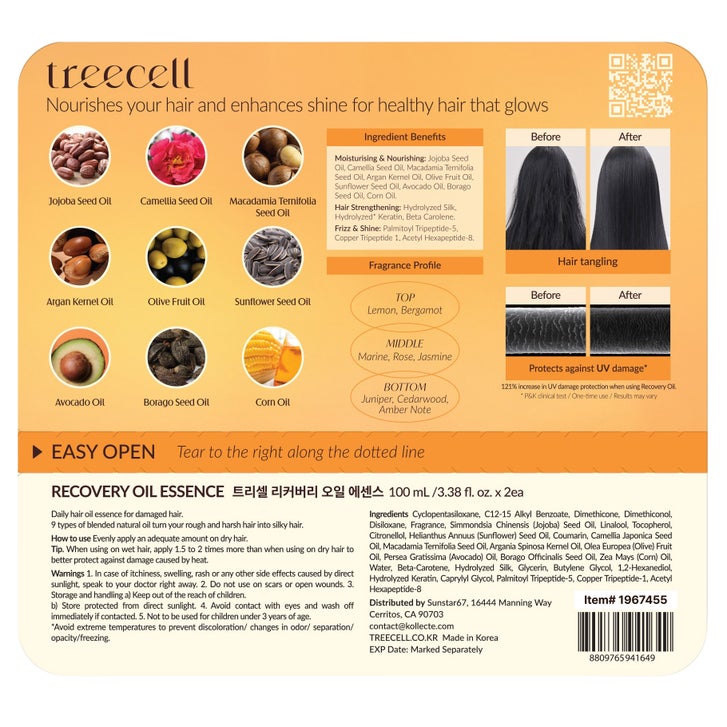 Treecell Recovery Oil Essence 3.38 fl oz, 2-pack | Costco