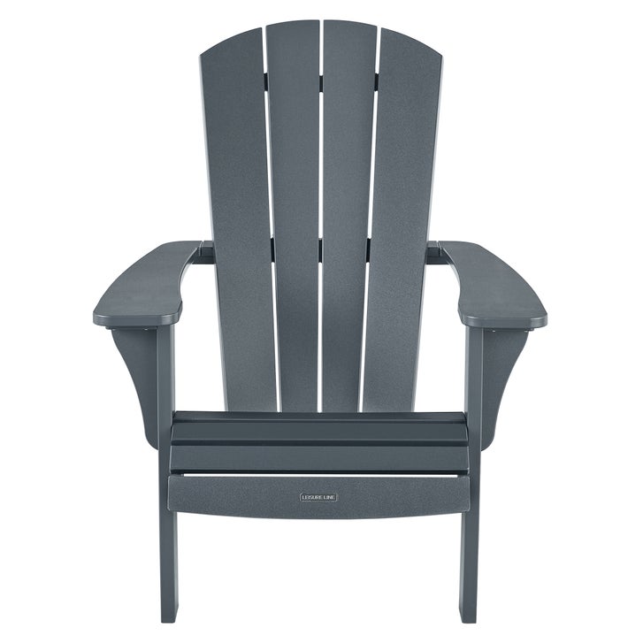 Leisure Line Outdoor Patio Fanback Adirondack Chair by Tangent