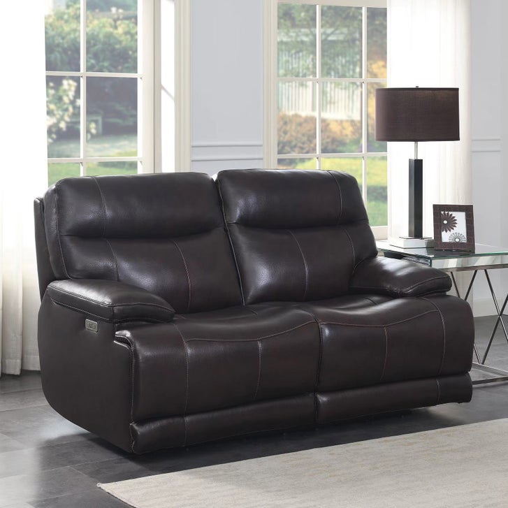 pairscassina 革オットマン Ridgewin Leather Power Reclining Loveseat | Costco