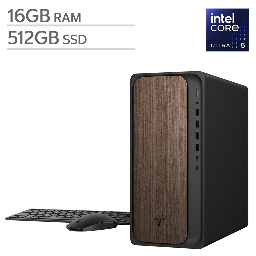HP OmniDesk Desktop PC Tower - Intel Core Ultra 5 Series 2