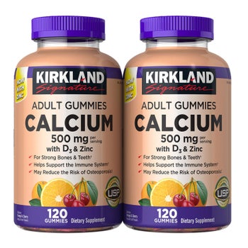 Calcium 500 mg with D3 & Zinc, 240 Adult Gummies
