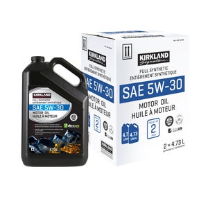 Kirkland Signature 5W30 Full Synthetic Oil for Automobile 2-pack