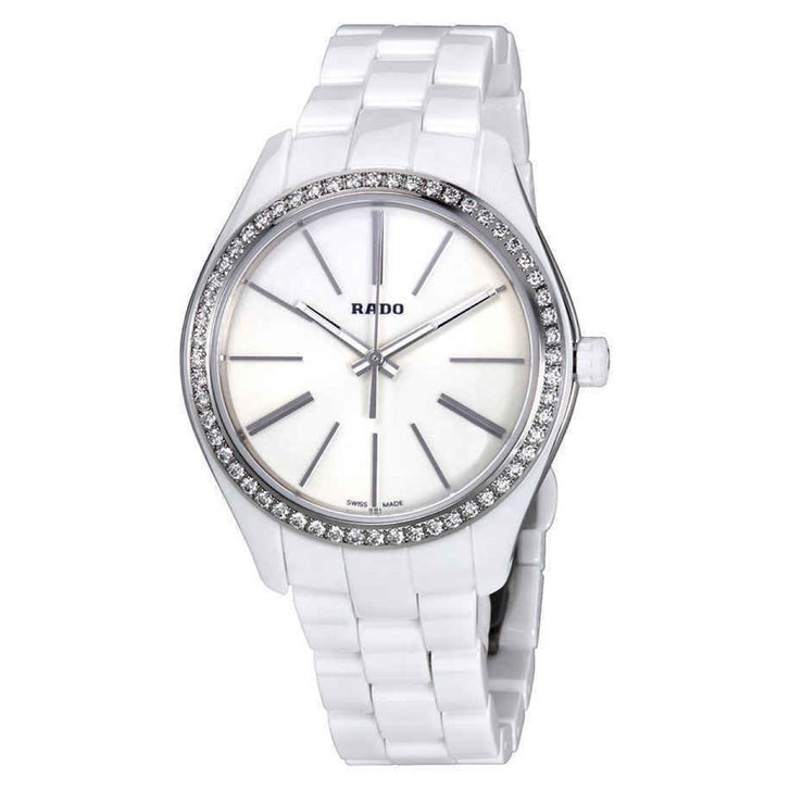 Rado HyperChrome White Ceramic Quartz Ladies Watch | Costco